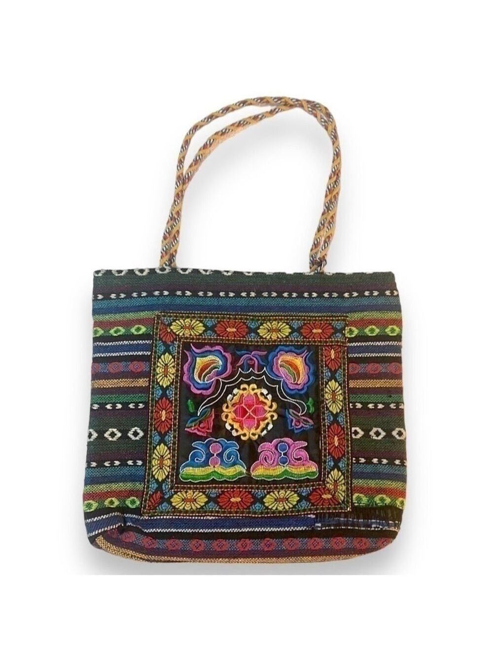 Handmade Small Shoulder Bag. 13.5” W x 12” H x .5” D